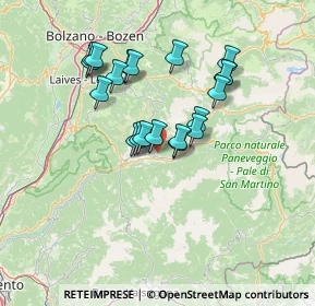 Mappa 38038 Tesero TN, Italia (11.6685)