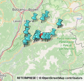 Mappa 38038 Tesero TN, Italia (9.5085)