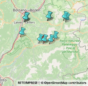 Mappa 38038 Tesero TN, Italia (13.5475)