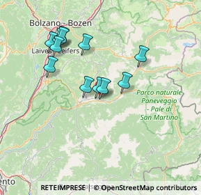 Mappa 38038 Tesero TN, Italia (13.11333)