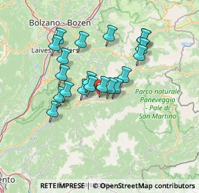 Mappa 38038 Tesero TN, Italia (11.7465)