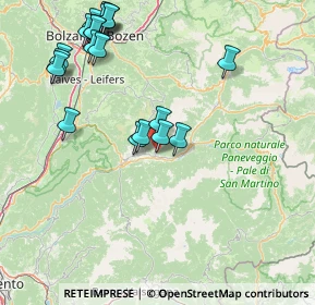 Mappa 38038 Tesero TN, Italia (18.2255)