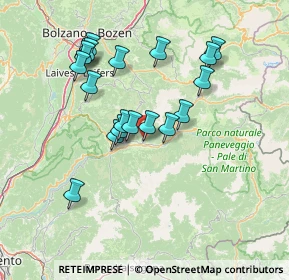 Mappa 38038 Tesero TN, Italia (13.36105)