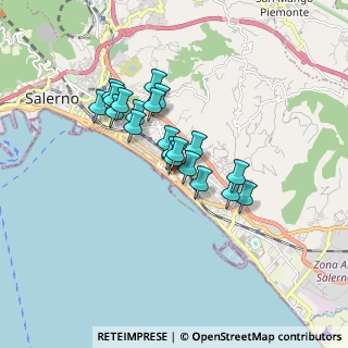 Mappa Via Matteo Avallone, 84129 Salerno SA, Italia (1.3805)