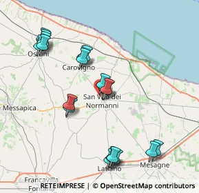 Mappa Via Antonio Lo Re, 72019 San Vito dei Normanni BR, Italia (8.6305)