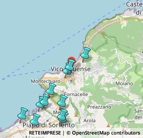 Mappa Via Canale, 80069 Vico Equense NA, Italia (2.56)