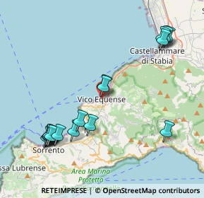 Mappa Via Canale, 80069 Vico Equense NA, Italia (5.00176)