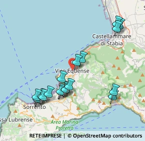 Mappa Via Canale, 80069 Vico Equense NA, Italia (4.47)