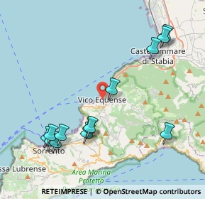Mappa Via Canale, 80069 Vico Equense NA, Italia (5.01)