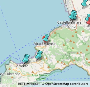 Mappa Via discesa vico, 80069 Vico Equense NA, Italia (5.91)