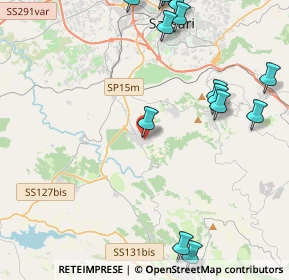 Mappa Via Ossi, 07049 Usini SS, Italia (6.28813)