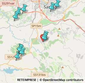 Mappa Via Ossi, 07049 Usini SS, Italia (5.08545)