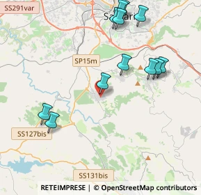 Mappa Via Ossi, 07049 Usini SS, Italia (4.85667)