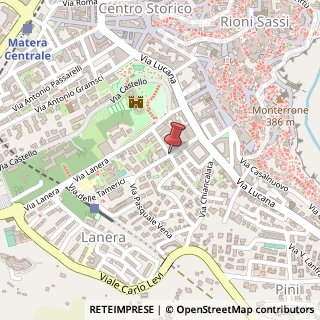 Mappa Via Pasquale Vena,  28, 75100 Matera, Matera (Basilicata)