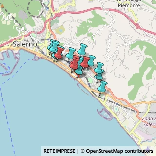 Mappa Via De Ruggiero, 84129 Salerno SA, Italia (1.056)