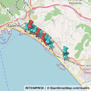 Mappa Via De Ruggiero, 84129 Salerno SA, Italia (1.498)