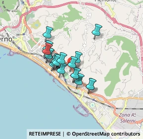 Mappa Via Raffaele Schiavone, 84133 Salerno SA, Italia (1.22737)