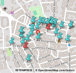 Mappa Via P. Dettori, 07049 Usini SS, Italia (0.11429)