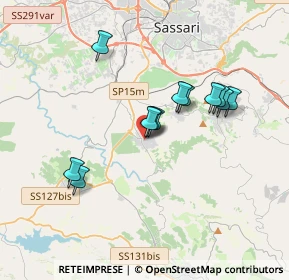 Mappa Via P. Dettori, 07049 Usini SS, Italia (3.21667)