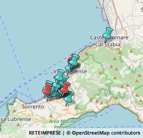 Mappa Via Gaetano Filangieri, 80069 Vico Equense NA, Italia (3.208)