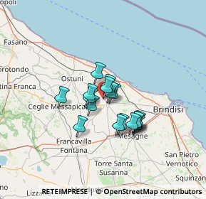 Mappa Viale della Libertà, 72019 San Vito dei Normanni BR, Italia (9.46588)