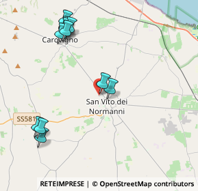 Mappa Viale della Libertà, 72019 San Vito dei Normanni BR, Italia (5.00727)