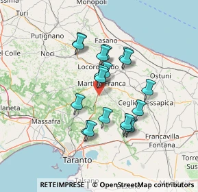 Mappa Contrada Magli II, 74015 Martina Franca TA, Italia (12.21667)