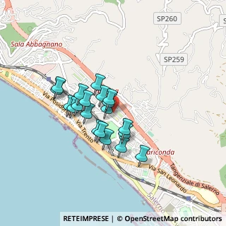 Mappa Via Raffaele Guariglia, 84132 Salerno SA, Italia (0.7065)