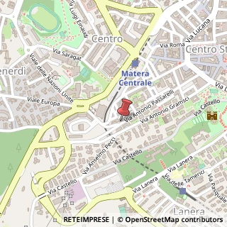 Mappa Via Antonio Passarelli, 64, 75100 Matera, Matera (Basilicata)