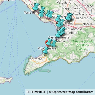 Mappa Via Cristoforo Colombo, 80069 Vico Equense NA, Italia (9.0225)