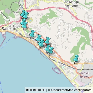 Mappa Via Juri Gagarin, 84132 Salerno SA, Italia (1.84917)