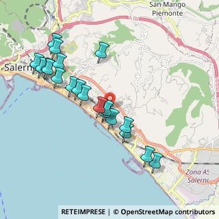 Mappa Via Juri Gagarin, 84132 Salerno SA, Italia (2.1485)