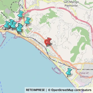 Mappa Via Juri Gagarin, 84132 Salerno SA, Italia (3.29545)