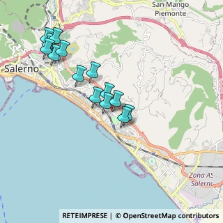 Mappa Via Juri Gagarin, 84132 Salerno SA, Italia (1.94143)