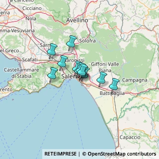 Mappa Via Juri Gagarin, 84132 Salerno SA, Italia (7.34333)