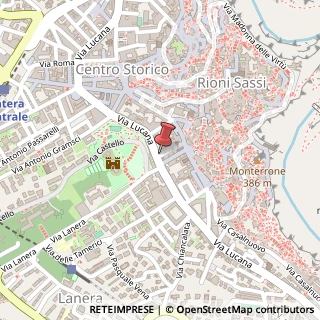 Mappa Piazzetta Eleonora Bracco,  12, 75100 Matera, Matera (Basilicata)