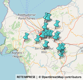 Mappa Via Dante, 07049 Usini SS, Italia (10.98)