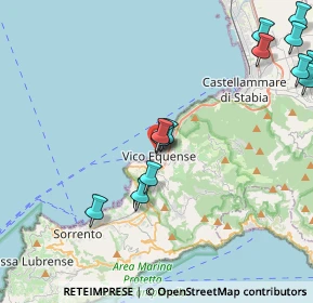 Mappa Via Girolamo Giusso, 80069 Vico Equense NA, Italia (5.38308)