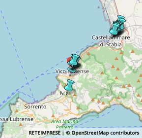 Mappa Via Girolamo Giusso, 80069 Vico Equense NA, Italia (3.90188)