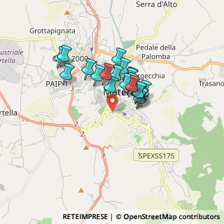 Mappa Via del Castello, 75100 Matera MT, Italia (1.3555)