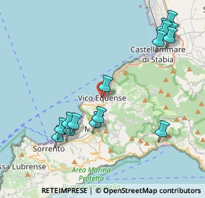 Mappa Via Santa Sofia, 80069 Vico Equense NA, Italia (5.00067)