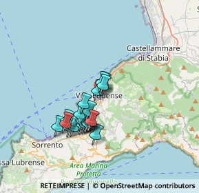 Mappa Via Santa Sofia, 80069 Vico Equense NA, Italia (2.9555)