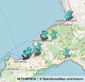 Mappa Via Santa Sofia, 80069 Vico Equense NA, Italia (4.009)