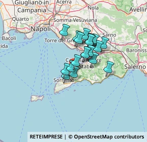 Mappa Via Santa Sofia, 80069 Vico Equense NA, Italia (9.4185)