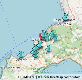 Mappa SS145, 80069 Vico Equense NA, Italia (3.15714)