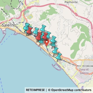 Mappa Via Giovanni Paolo II, 84132 Salerno SA, Italia (1.3055)