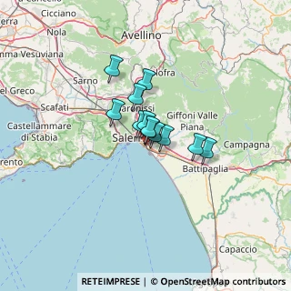 Mappa Via Giovanni Paolo II, 84132 Salerno SA, Italia (7.34333)