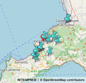 Mappa P.za Marconi, 80069 Vico Equense NA, Italia (2.89769)