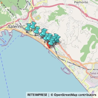 Mappa Via de Ruggero Gianvincenzo, 84129 Salerno SA, Italia (1.0575)