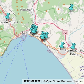 Mappa Via de Ruggero Gianvincenzo, 84129 Salerno SA, Italia (3.64154)